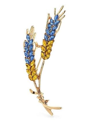 Брошь dobroznak украинские коллоски ua (7717)