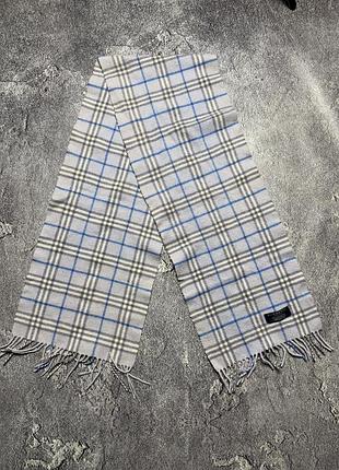 Чоловічий шарф barberry в клітинку з бахромою