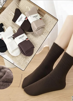 Носки женские шерстяные махровые термо теплые, зимние шерстяные с начесом