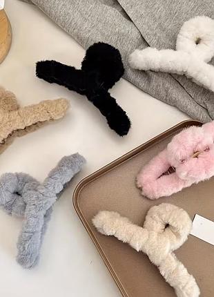 Большие плюшевые зажимы-крабы, простые и удобные, идеальные для свободного прическа, подходят для поездок на работу