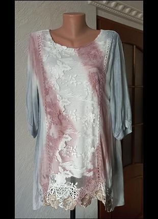 Шикарна блуза італійського виробництва 48-50р