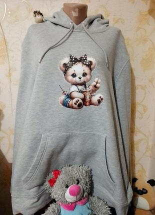 Худі на флісі великий розмір