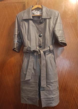 Кожаный натуральный френч