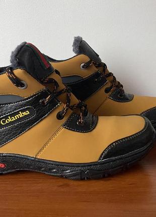 Ботинки мужские зимние желтые - черевики чоловічі зимові жовті7 фото