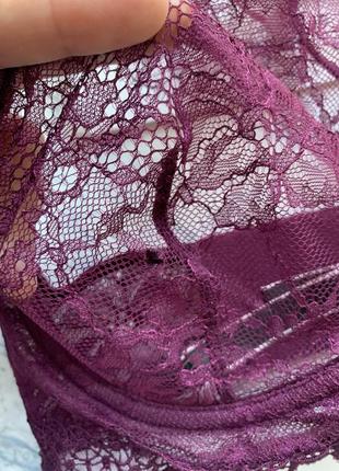 Кружевной бралет от victoria's secret lace & mesh high-neck bra 🌸4 фото