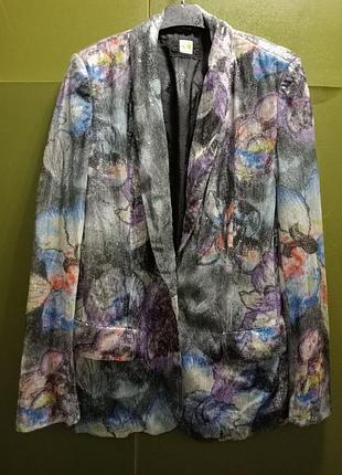 Стильный пиджак жакет hugo boss orange "wanda" с пайетками и принтом
