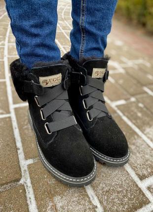 Хит продаж ugg boot fur black