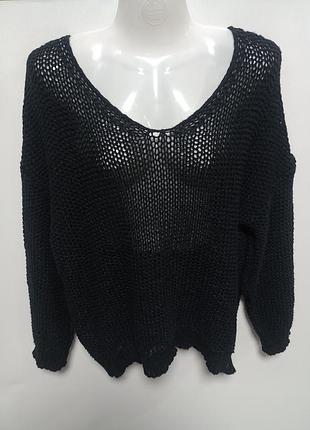 Джемпер вязаный сетка