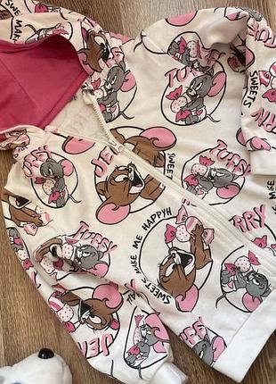 Кофта дитяча том і джері на флісі