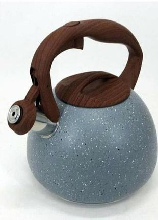 Мармуровий чайник зі свистком 2,7л