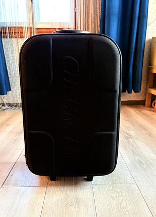 Чемодан валіза чорного кольору німеччина тканинний уцінка