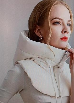 Теплий непродувний капор на змійці , капюшон до куртки або пальто