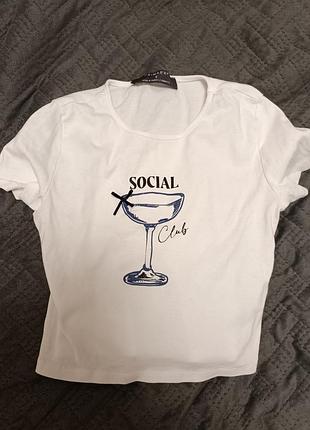 Топ футболка біла