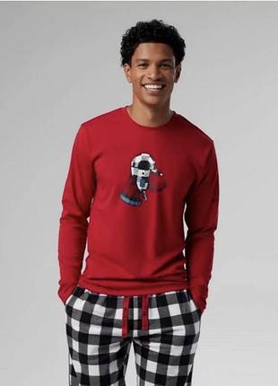 Чоловіча піжама columbia men's set red, розмір м