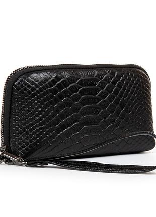 Жіночий шкіряний гаманець косметичка шкіряна жіноча