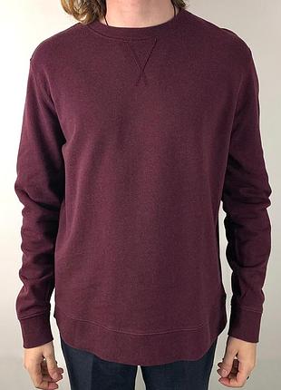 Чоловічий однотонний світшот на манжетах mark & spencer розмір xl