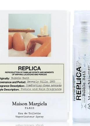 Пробник maison martin margiela replica bubble bath 1,2 ml туалетная вода