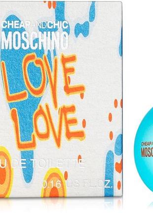 Оригинал moschino i love love 4,9 ml туалетная вода