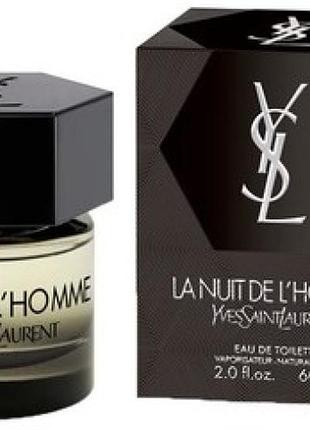 Оригинал yves saint laurent la nuit de l'homme 60 ml туалетная вода