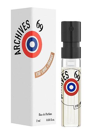 Пробник etat libre d'orange archives 69 2 ml парфюмированная вода