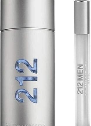 Набір carolina herrera 212 men 100 ml туалетна вода, 10 ml туалетна вода