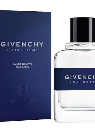 Оригинал givenchy blue label pour homme 60 ml туалетная вода