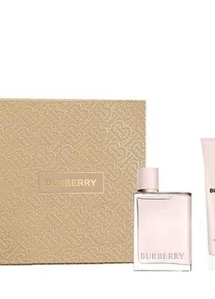 Набор burberry her 50 ml парфюмированная вода, 75 ml лосьон для тела