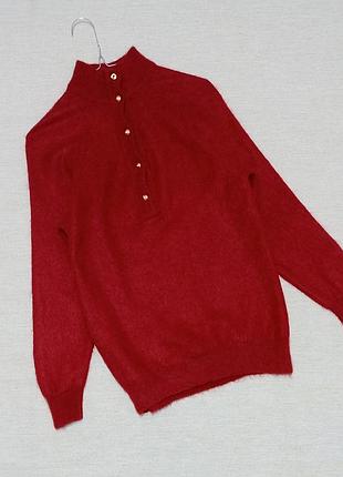 Свитер поло, кид мохер