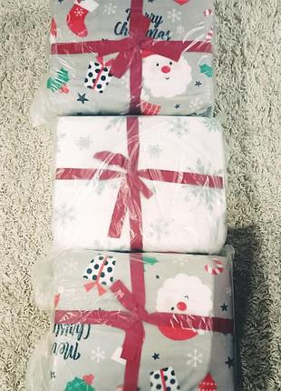 Новогодний плед плюш