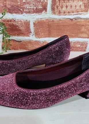 Блестящие балетки