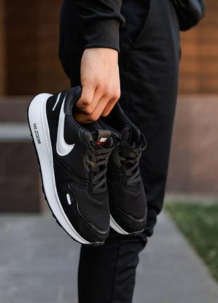 Мужские кроссовки nike zoom black white найк зум блек вайт