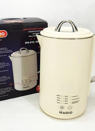 Электрочайник magio mg-516, 1.5 л, 1500 вт, с двойными стенками