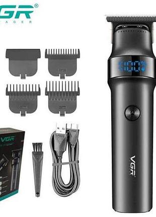 Машинка для стрижки волос vgr v-987 black, для стрижки посеченных волос