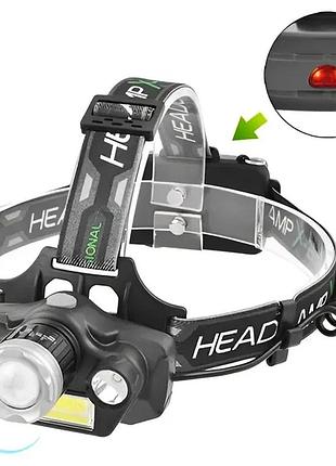 Налобный аккумуляторный фонарик bl-t45-t6