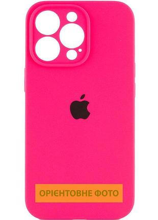 Чехол silicone case full camera protective (aa) для apple iphone 17 pro max (6.9") розовый / barbie pink