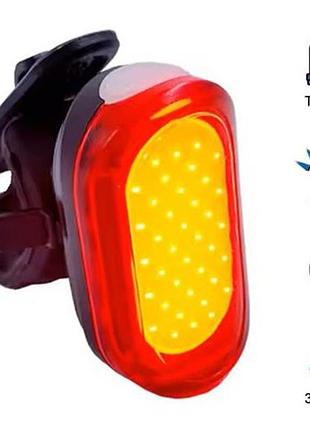 Велосипедный фонарь задний габаритный my-2106, 38led, красный, перезаряжаемый велосипедный фонарь