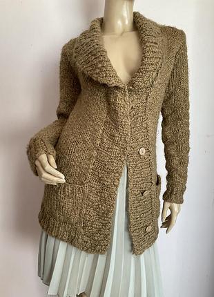 Теплий кардиган з вовною від бренду zara/ m/