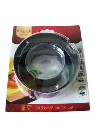 Формы для десерта нержавеющая сталь 3шт (d=6,8,10 см) vt6-18771 тм vitol