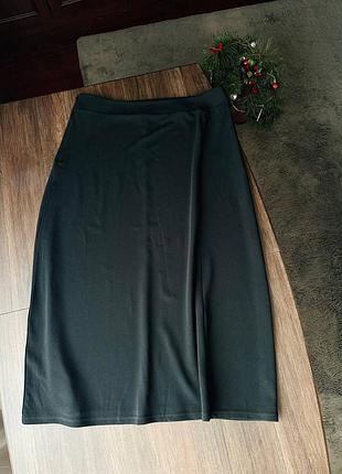 Черная длинная юбка классическая 3xl размера батал