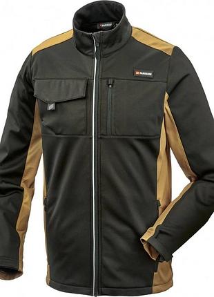 Чорна вітрозахисна софтшелл-куртка parkside, розмір l 52/54
