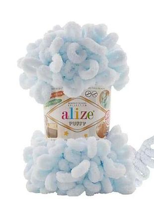 Пряжа puffy 730 5шт/уп 100% мікрополіестер 100г 9,2м тм alize