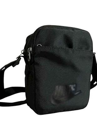 Сумка чоловіча чорний 20*14*8,5см арт.lda-122-4 нейлон тм україна