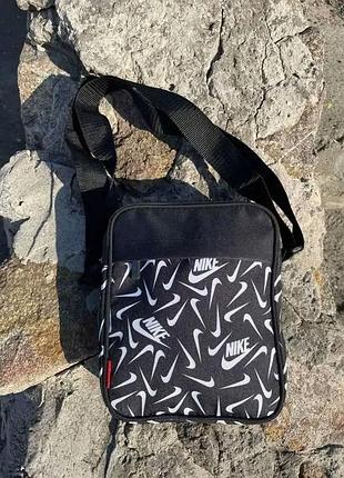 Борсетка сумка nike черная - спортивный формат