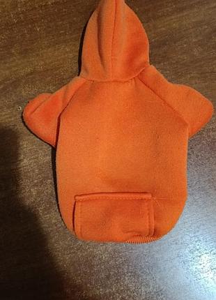 Кофта худи на флисе на маленькую собачку