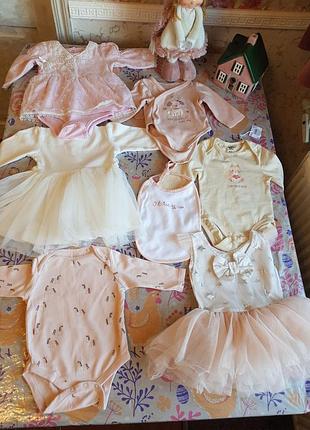 Лот одежды для девочки 0-3 месяца