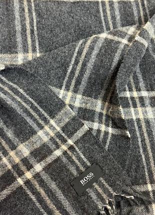 Вовняний боендовий  шарф hugo boss