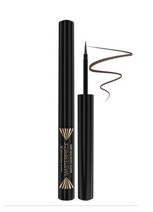 Подводка для глаз max factor masterpiece matte liquid eyeliner 03 - espresso, 1.7 мл