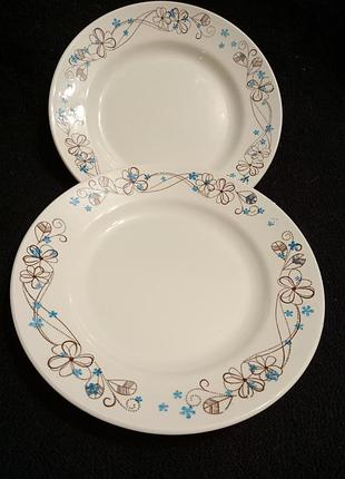 Фаянсовые милые тарелочки редкий Краснодарский завод
