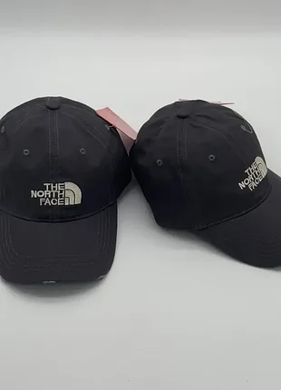 Кепка the north face унисекс потерта с логотипом – серая