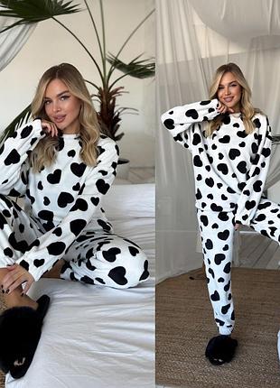 Женская махровая пижама